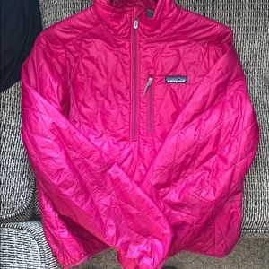 quilted Patagonia half zip pullover